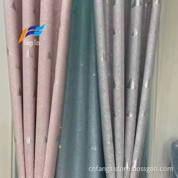 Fancy Polyester Woven Brick Girls' Blackout Curtain fabrics
